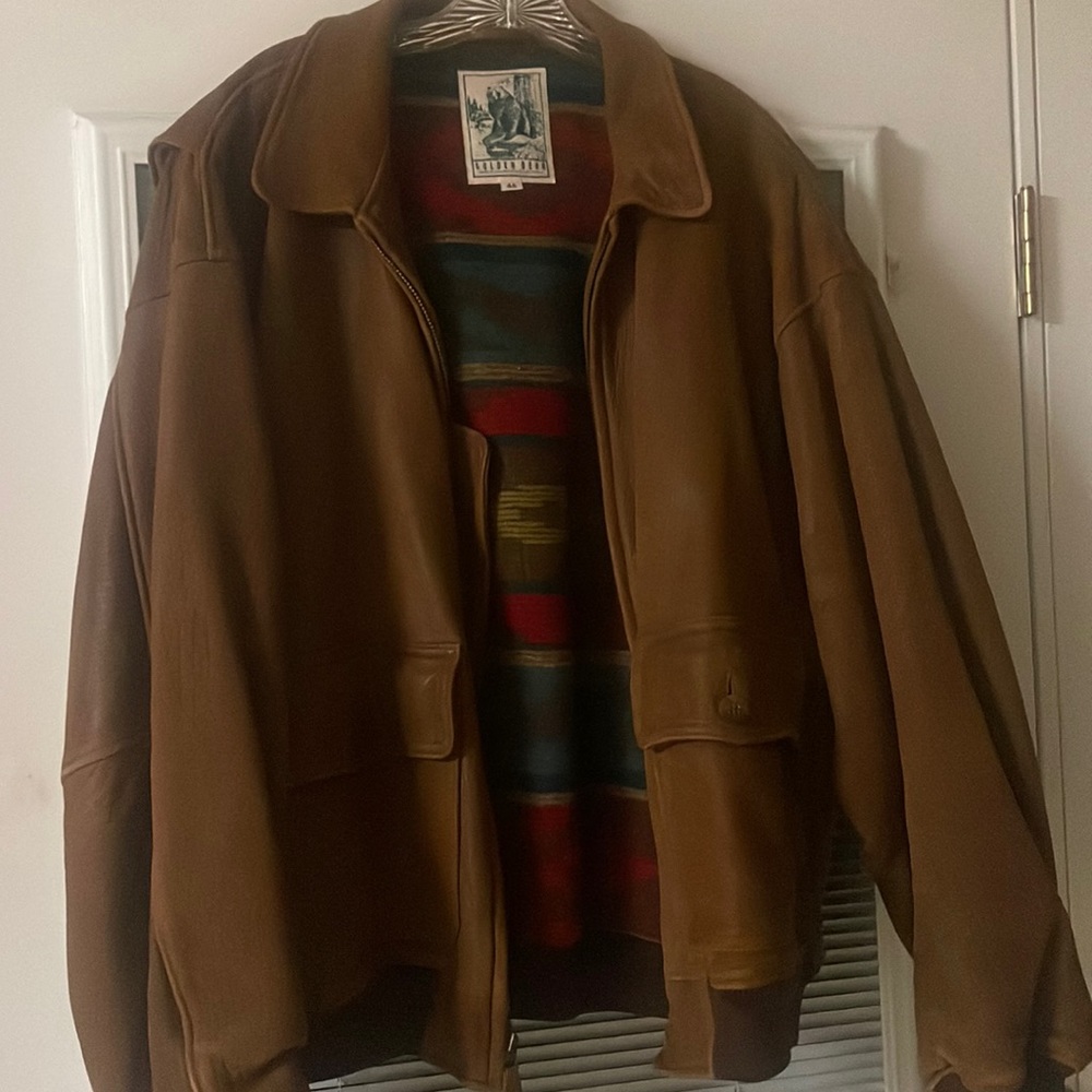 Very nice heavy duty leather jacket.